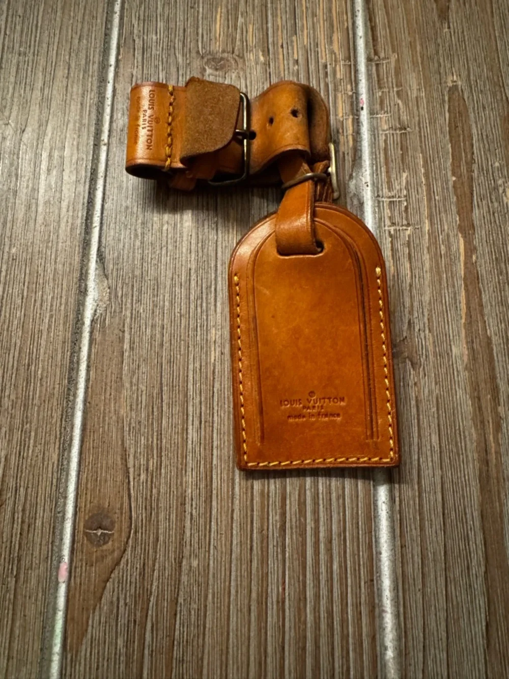 Louis Vuitton Leather Luggage Tag - Picture 7 of 10